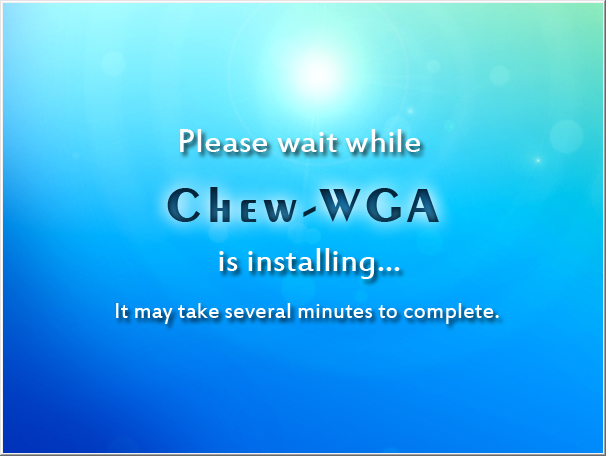 Активация Windows 7 в Chew WGA